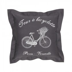 Poduszki Dekoracyjne Szare BICYCLETTE