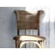 Krzesło z Rattanowym Siedziskiem i Oparciem Chic Antique