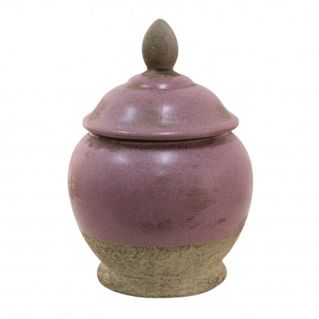 Ceramiczny Pojemnik z Pokrywką Różowy Clayre & Eef