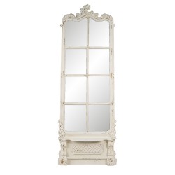 Duże Lustro Okno w Stylu Prowansalskim 215 cm Clayre & Eef