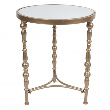 Stolik Glamour Ze Szklanym Blatem Clayre & Eef
