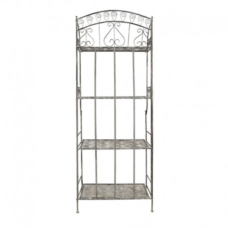 Metalowy Regał Prowansalski Szary A Clayre & Eef