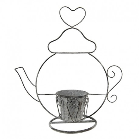 Metalowa Osłonka/Kwietnik w Stylu Prowansalskim B Clayre & Eef