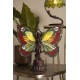 Lampa Stołowa Tiffany Ozdobna Motyl Clayre & Eef