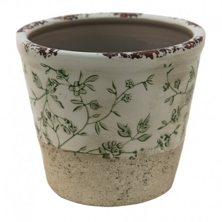 Ceramiczna Osłonka Prowansalska w Kwiaty XL Clayre & Eef