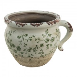 Ceramiczna Osłonka Prowansalska w Kwiaty z Uchem Clayre & Eef