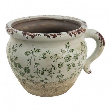 Ceramiczna Osłonka Prowansalska w Kwiaty z Uchem Clayre & Eef