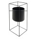 Metalowy Kwietnik Loft Czarny Clayre & Eef