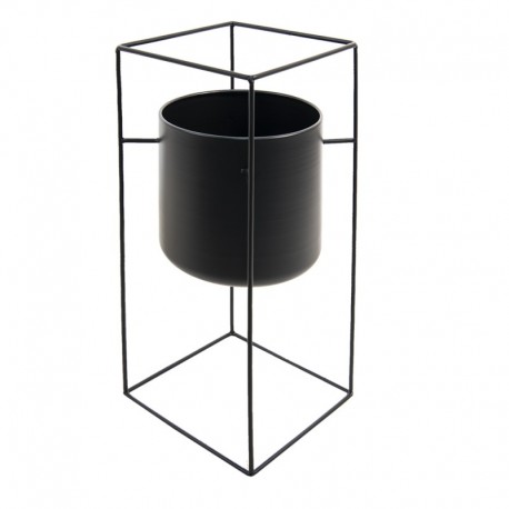 Metalowy Kwietnik Loft Czarny Clayre & Eef