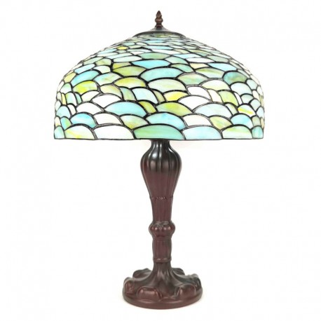 Lampa Stołowa Tiffany Duża Kolorowa B Clayre & Eef