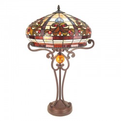 Lampa Stołowa Tiffany Duża Kolorowa C Clayre & Eef