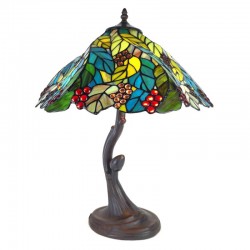 Lampa Stołowa Tiffany Duża Kolorowa G Clayre & Eef