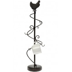 Stojak Na Kubki z Kogutem
