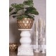 Wysoki Świecznik w Stylu Prowansalskim A Clayre & Eef