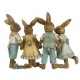 Figurka Wielkanocna Cztery Zajączki Clayre & Eef