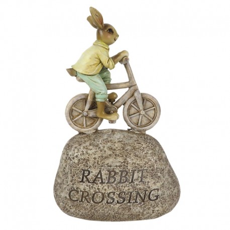 Figurka Wielkanocna Zajączek Na Rowerze Clayre & Eef