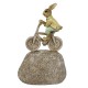 Figurka Wielkanocna Zajączek Na Rowerze Clayre & Eef