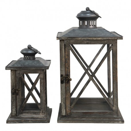 Duże Lampiony Latarnie Prowansalskie 2 szt. F Clayre & Eef