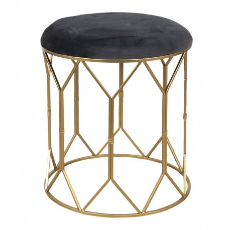 Pufa Glamour Grafitowa B Clayre & Eef