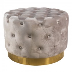 Pufa Glamour Beżowa E Clayre & Eef