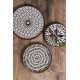 Drewniane Tace/Patery we Wzory 3szt. Clayre & Eef