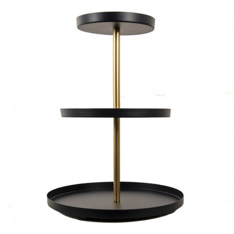 Piętrowa Patera Czarno-Złota Clayre & Eef