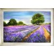 Duży Obraz Prowansalski z Polami Lawendy A