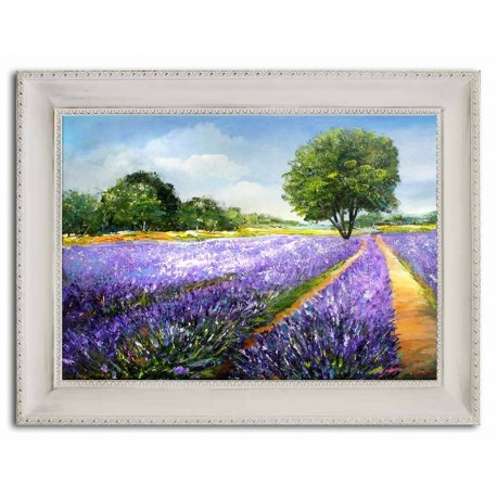 Duży Obraz Prowansalski z Polami Lawendy G