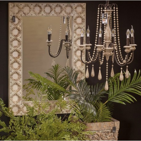 Żyrandol w stylu prowansalskim od Aluro - to model zachwycający bogatą formą i konstrukcją wykonaną z drewna i metalu.