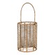 Rattanowy Lampion Brązowy A Clayre & Eef