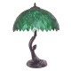 Lampa Stołowa Tiffany Duża Zielona Clayre & Eef