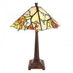 Lampa Stołowa Tiffany Duża Drzewo Clayre & Eef