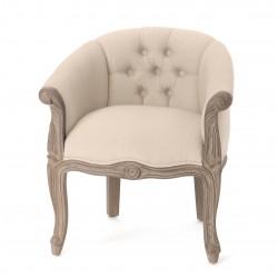 Fotel Prowansalski Akacja Niski Beżowy