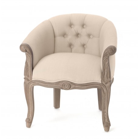 Fotel Prowansalski Akacja Niski Beżowy
