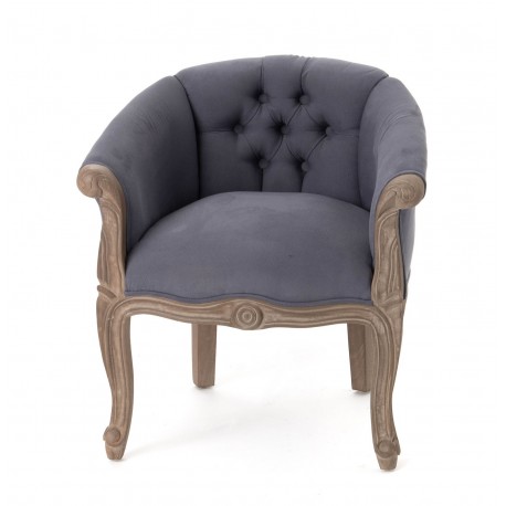 Fotel Prowansalski Akacja Niski Szary A