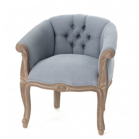 Fotel Prowansalski Akacja Niski Szary B