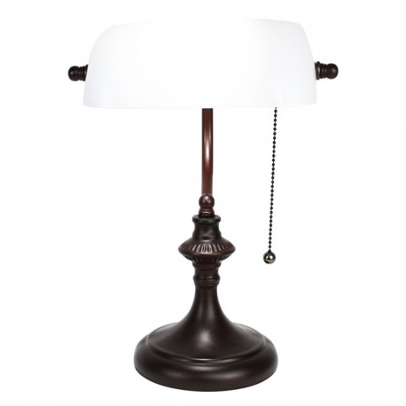 Lampa Stołowa/Biurkowa Ze Szklanym Kloszem A Clayre & Eef