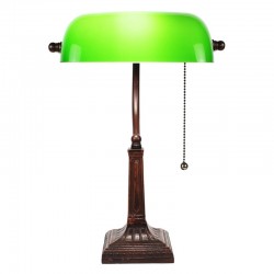 Lampa Stołowa/Biurkowa Ze Szklanym Kloszem D Clayre & Eef