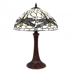 Lampa Stołowa Tiffany z Ważkami C Clayre & Eef