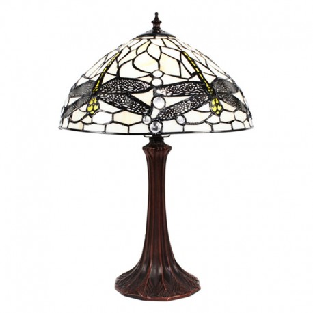 Lampa Stołowa Tiffany z Ważkami C Clayre & Eef