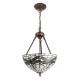Lampa Sufitowa Tiffany z Ważkami A Clayre & Eef