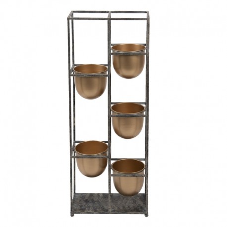 Metalowy Kwietnik z Osłonkami Clayre & Eef