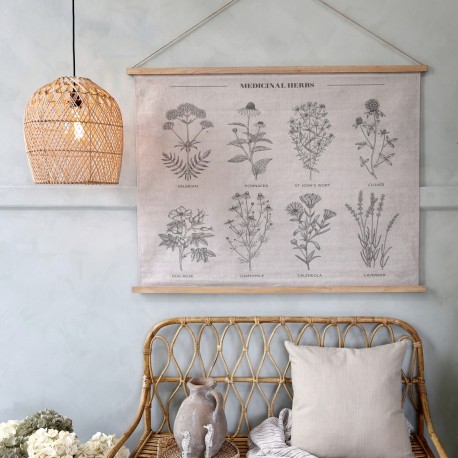 Obraz w Starym Stylu Chic Antique z Roślinami