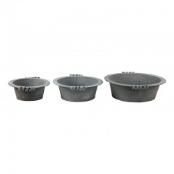 Metalowe Osłonki Niskie 3 szt. Clayre & Eef