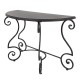 Półokrągły Stolik Metalowy Prowansalski A Clayre & Eef