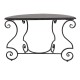 Półokrągły Stolik Metalowy Prowansalski A Clayre & Eef