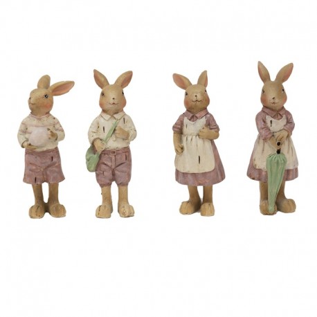 Figurki Zajączków 4 szt. Clayre & Eef