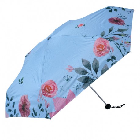Niebieski Parasol w Kwiaty A Clayre & Eef