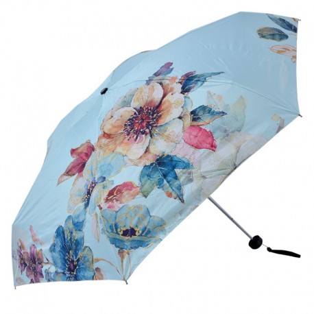 Niebieski Parasol w Kwiaty B Clayre & Eef