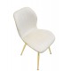 Krzesła Glamour Paris Kremowe 2 szt. Mauro Ferretti